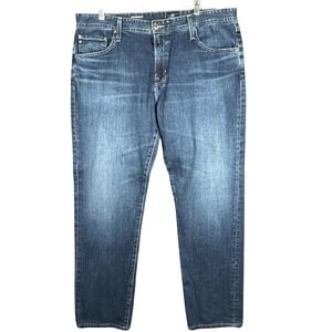 AG Adriano Goldschmied The Graduate Mens 38x31 Blue Tailored Leg Denim Jeans